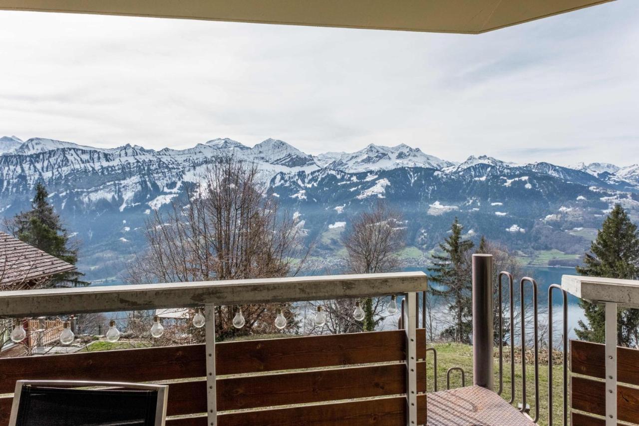 Apartment Alpenrose 2.5 Mit Mitbenutzung Spa & Wellness - Griwa Rent Ag Beatenberg Exterior foto